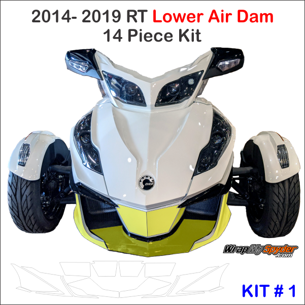 2014-19 RT Lowere Air Dam protecton 14 piece