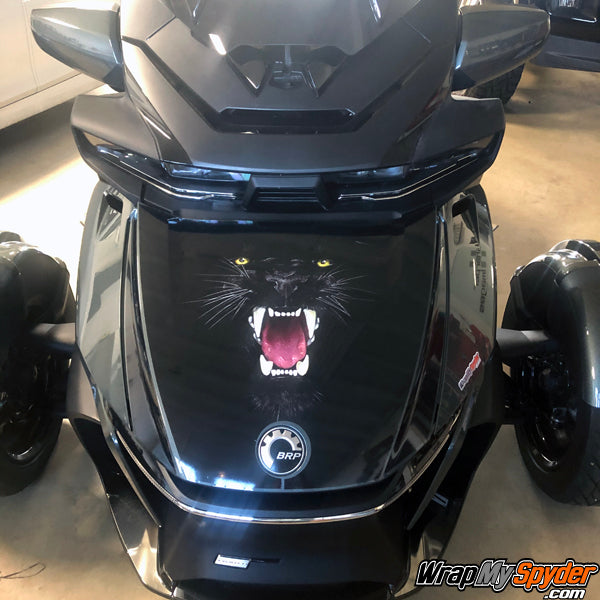 2020 BRP Can-am Spyder RT frunk wrap Panther Bite