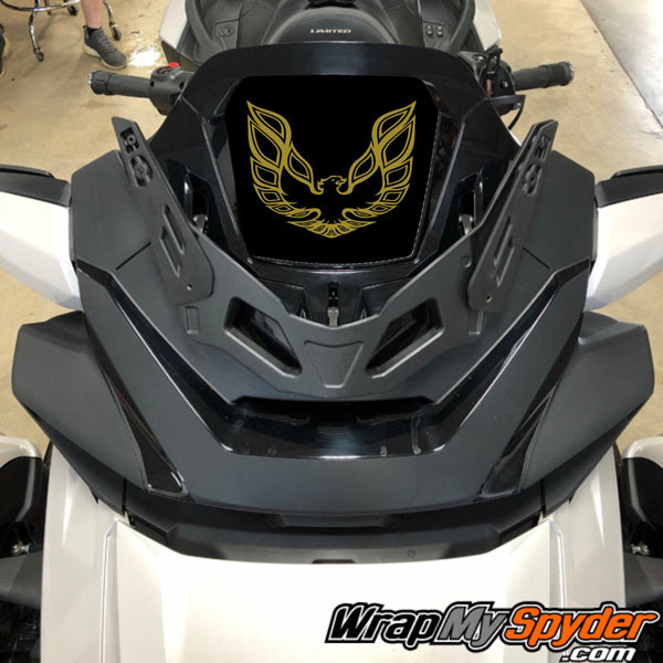 2020-Spyder-RT-Windshield-Plate-logo-Screaming Chicken