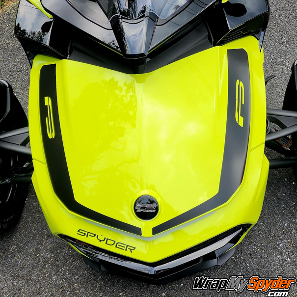 F3 Frunk Racing Stripe Kit - Le Blanc – WrapMySpyder