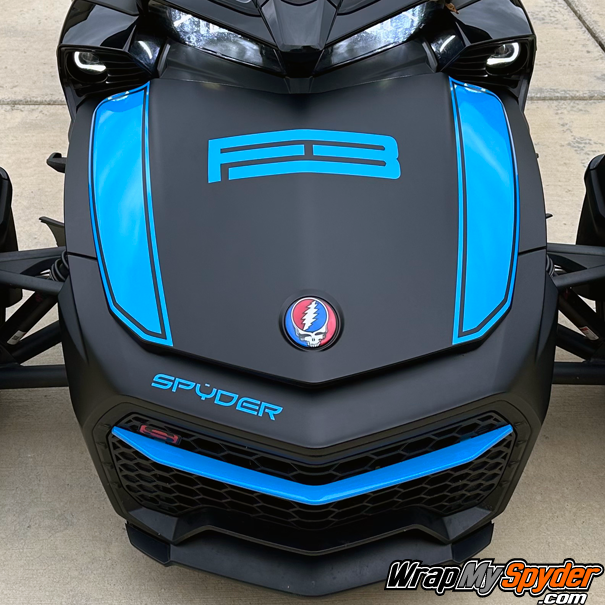 F3 Frunk Racing Stripe Kit - Spear – WrapMySpyder