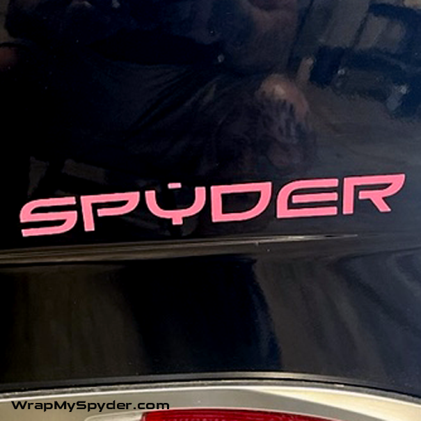 Spyder Text Decal - Solid Color – WrapMySpyder