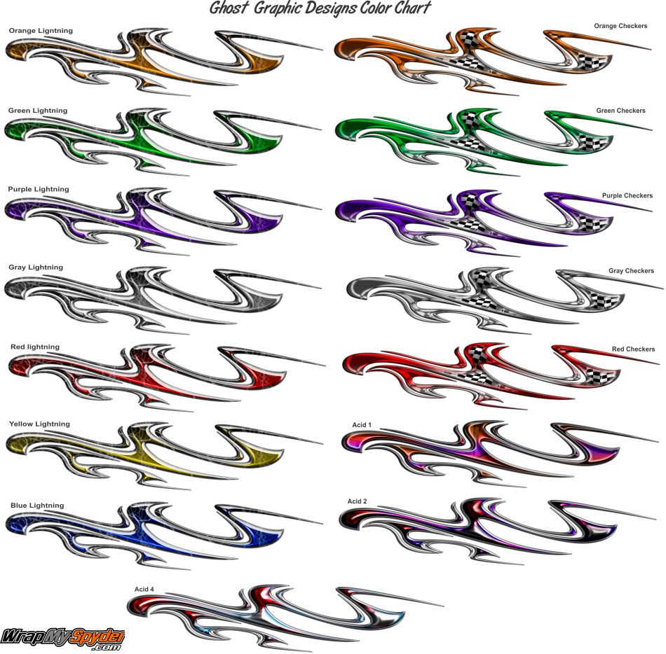 Combined Ghost color chart