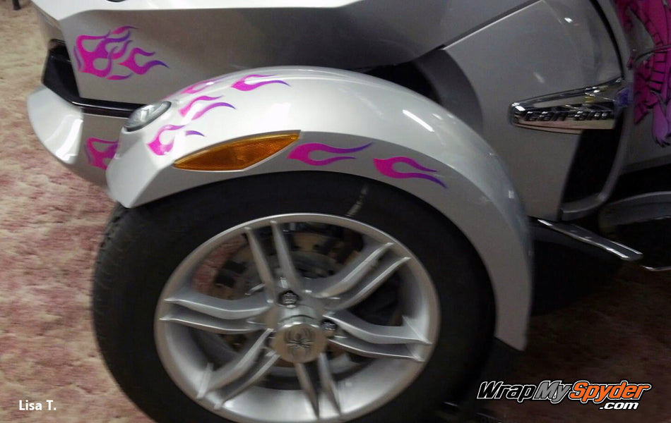 Decal Kit - Dragon Pink/Purple Flames