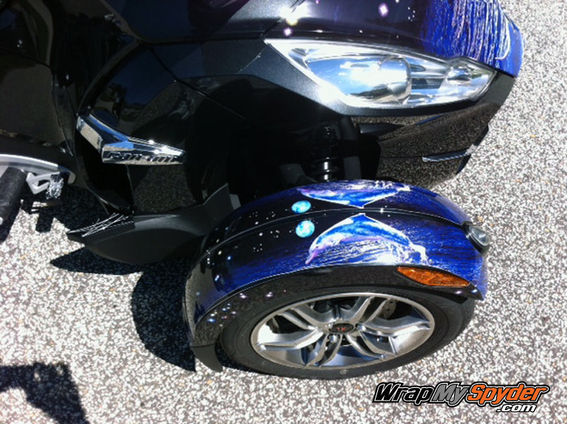 Frunk Wrap - Dolphin in Moonlight