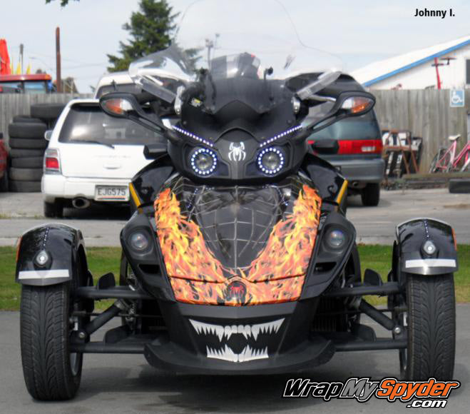 RS Venom Flames full frunk wrap