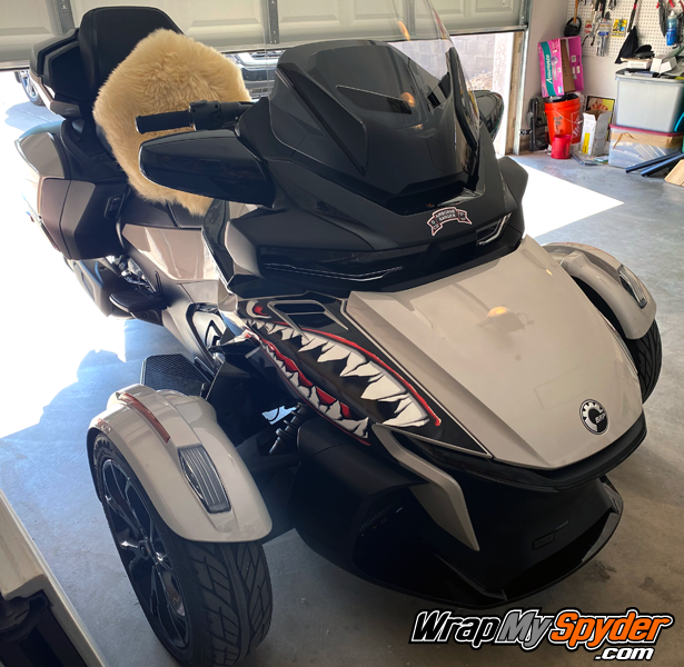 2020+ BRP Can-am Spyder RT Shark Face decal set