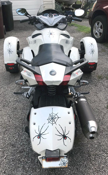 Widow-Maker spider graphics kit for Can-am Spyders