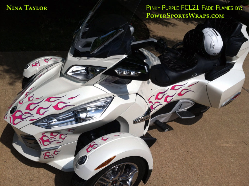 Decal Kit - Flame 21 Pink/Purple