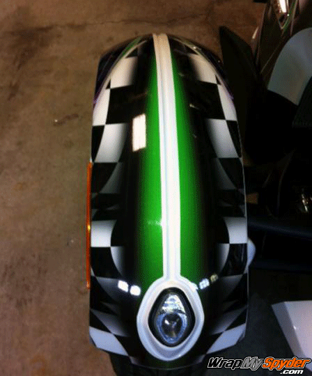 Can-am Spyder Graphics, decals, Spyder decals, BRP, Fender decals