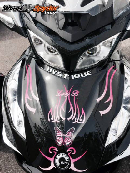 Pink Fade Freedom Wings BRP Can-am Spyder graphics kit