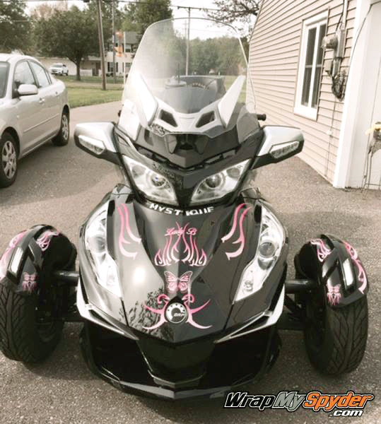 BRP Can-am Freedom Wings Spyder wrap Pink Fade