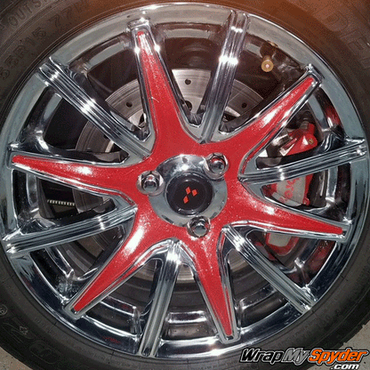 Our Spyder RT 15-inch-12-spoke wheel kit in Ultra Metallic-Red