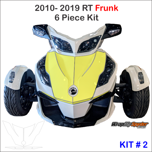 2010-19 RT Frunk Protection 6 Piece kit in Xpel Paint Protection Film