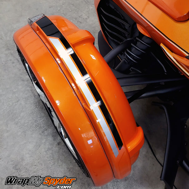 2019 Fender Top Reverse Break Stripe Black-Silver