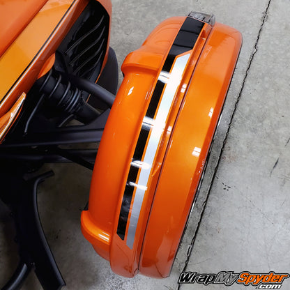 2019 Fender Top Reverse Break Stripe Black-Silver