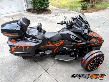 2020-2024-Can-am-Spyder-RT---RT-Limited-Tiger-Stripes-wrap-kit-individual-Orange-stripes
