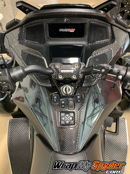 2020-21-Can-am-Spyder-RT-25-piece-real-carbon-fiber-dash accent-kit
