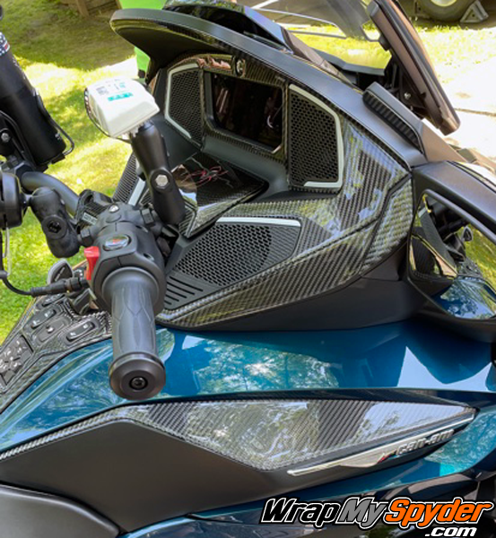 2020-21-Can-am-Spyder-RT-RT-Limited-25-piece-real-carbon-fiber-dash-accent-kit