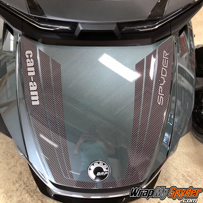 2020+-BRP-Can-am-Spyder-RT-Tri-Wing-Frunk-Stripe-gloss-carbon-fiber-with-text