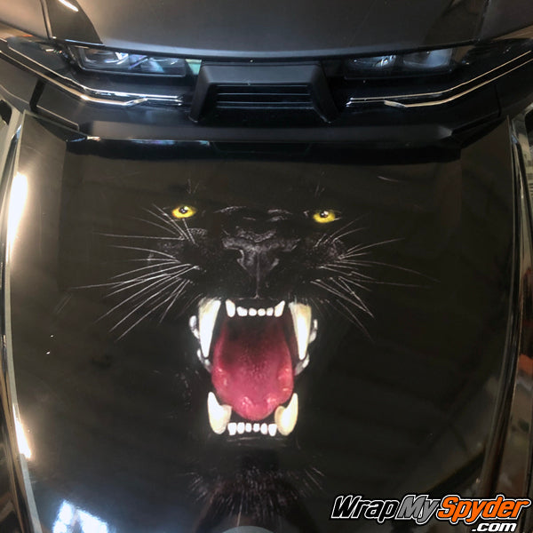 2020 BRP Can-am Spyder RT frunk wrap Panther Bite pre-cut kit