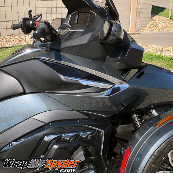 2020 BRP Spyder Can-am RT Boomerang side sweep chrome accent insert kit