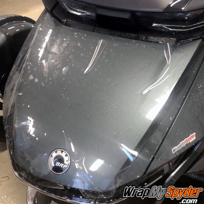 2020 BRP Spyder RT - RT Limited frunk wrap in paint protection film by Xpel. We pre-cut to make your installation easier. No trimming necessary.