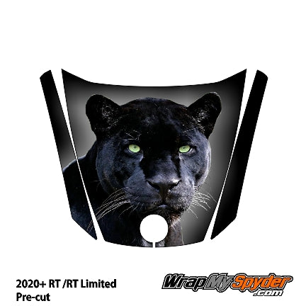 2020+ BRP Can-am Spyder RT/RT limited Black Panther Frunk Wrap pre-cut