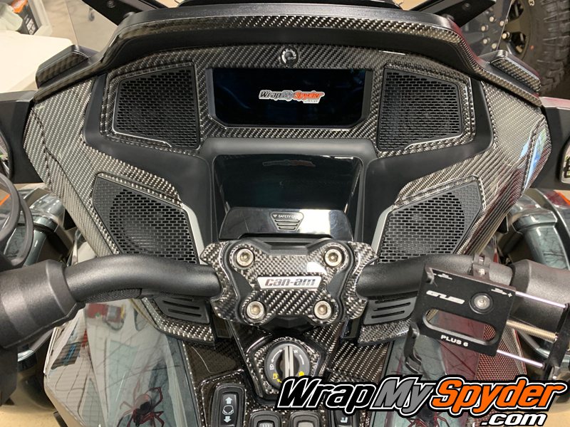 2020-21 +BRP Can-am-Spyder-RT-25-piece-real-carbon-fiber-full-dash-kit