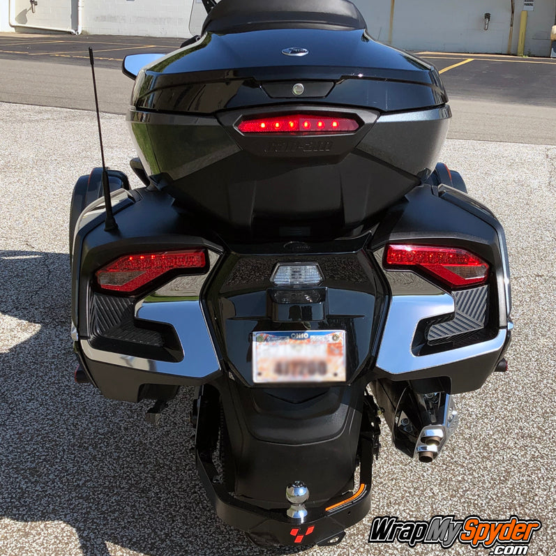 2020 Can am Spyder RT / RT Limited BRP Chrome Tail Light Accent Kit.
