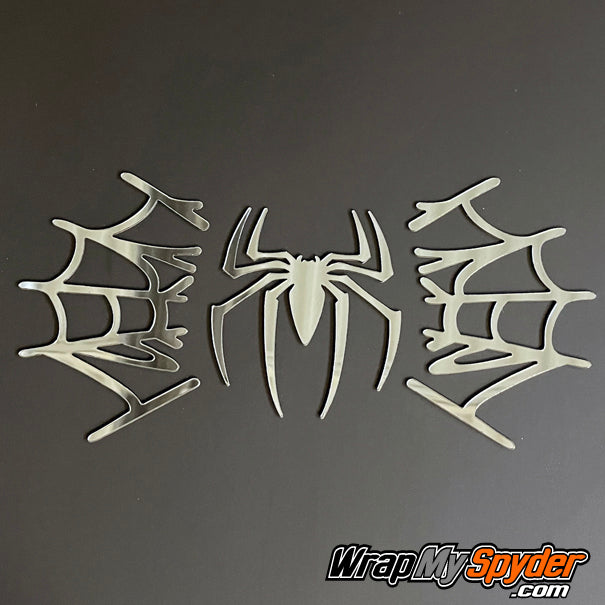3 piece Chrome web spider universal fit