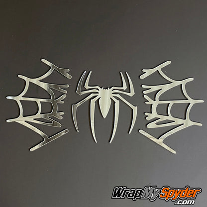 3 piece Chrome web spider universal fit