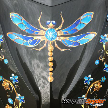 Dragonfly gem decal set for Can-am Spyders