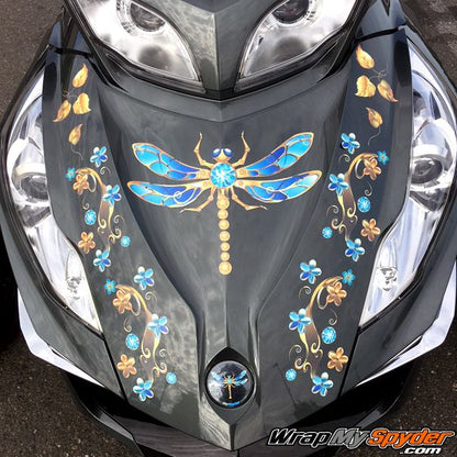 This decal set is Universal fit for all models. You apply the dragonfly and elements as you desire to create your own special look.