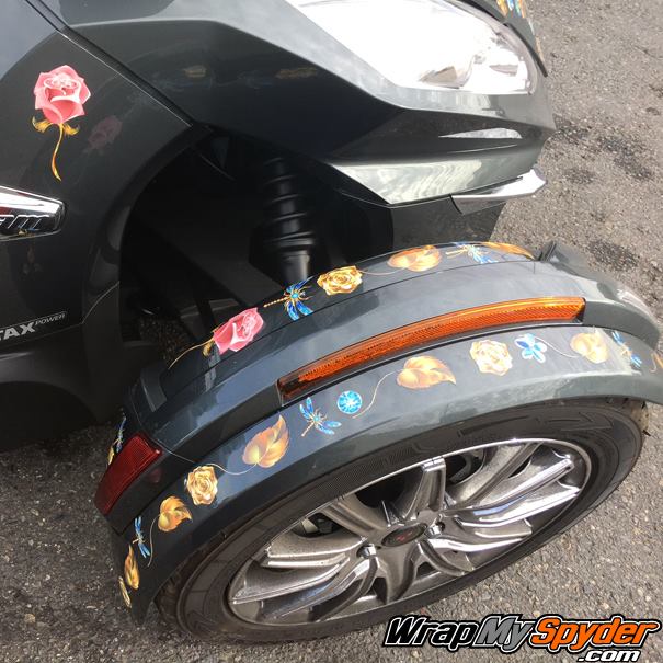 Universal dragonfly decal set for can-am Spyders