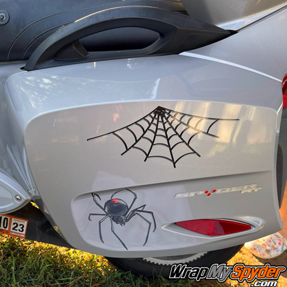 3D-Black-Widow-Spider-with-webs-for-Can-am-Spyder-saddlebags-decal-set