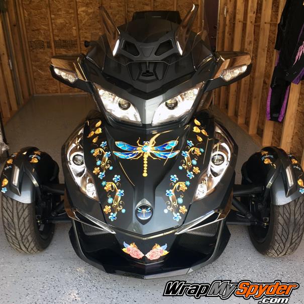 This decal set is Universal fit for all models. You apply the dragonfly and elements as you desire to create your own special look.