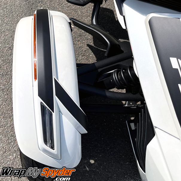 BRP-Can-am-Spyder New Style fender-Tops-insert-kit-in-matte-black-color