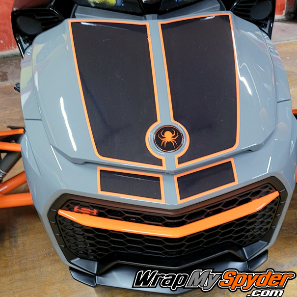 BRP-Can-am-Spyder-F3-Le-Mans-Tracer-frunk-racing-stripe-Black-with-Orange-outline
