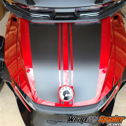BRP-Can-am-Spyder-RT-2020-to-current-Racing-stripe-kit-Daytona-stripe-kit-in-Satin-Black