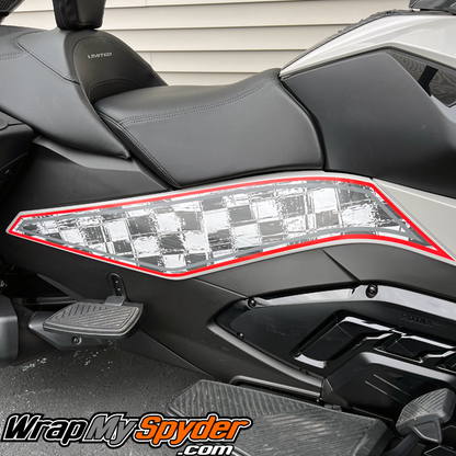BRP-Can-am-Spyder-RT-RT-Limited-Racing-stripes-checker-flag-style-Distressed-Checkers-2020-2024-Spydert-RT-models