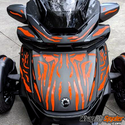 BRP-Can-am-Spyder-RT-RT-Limited-Tiger-Stripes-wrap-kit-model-year-2020-2024