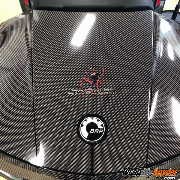 BRP-Can-am-Spyder-RT-RT-Limited-Tour-Top-Case-Carbon-Fiber-with-Red-Spider