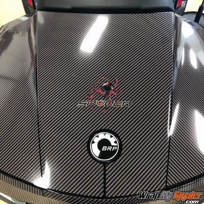 BRP-Can-am-Spyder-RT-RT-Limited-Tour-Top-Case-Carbon-Fiber-with-Red-Spider