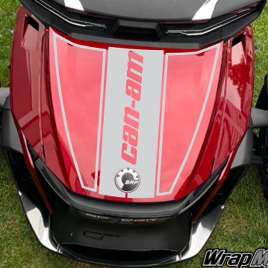 BRP-Can-am-Spyder-RT-Racing-frunk-stripe-Center-Line-with-Kidneys
