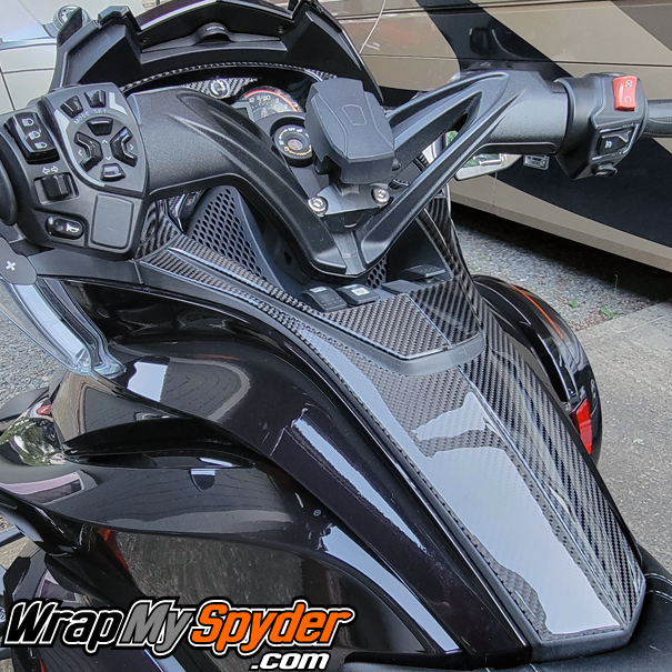 BRP-Can-am-Spyder-ST-s--real-carbon-fiber-3D-domed-12-pc-dash-kit
