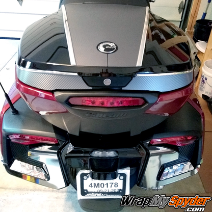 BRP-Can-am-Spyder-Top-Case-Handle-Insert-kit--Carbon-Fiber-Textured-Charcoal