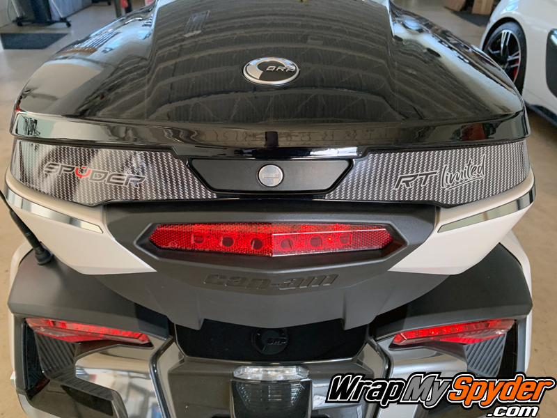 BRP-Can-am-Spyder-Top-Case-Handle-Insert-kit gloss digital carbon fiber with text