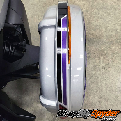 BRP-Can-am-Spyder-fender-stripe-2019+-Reverse-Break-Stripe-Purple-metallic-gloss-black