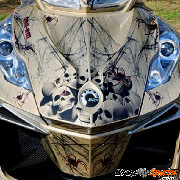 BRP-Skulls-and-spider-webs-wrap-kit-for-can-am-spyder-RT-models-Widows-Dinner-full-body-wrap-kit